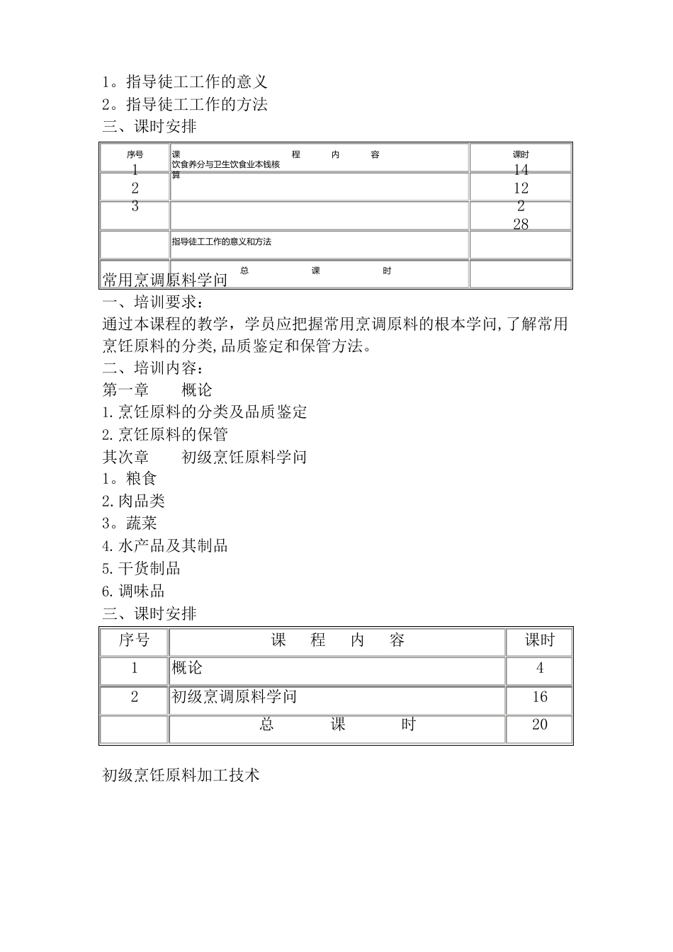 中式烹调师培训教案_第2页