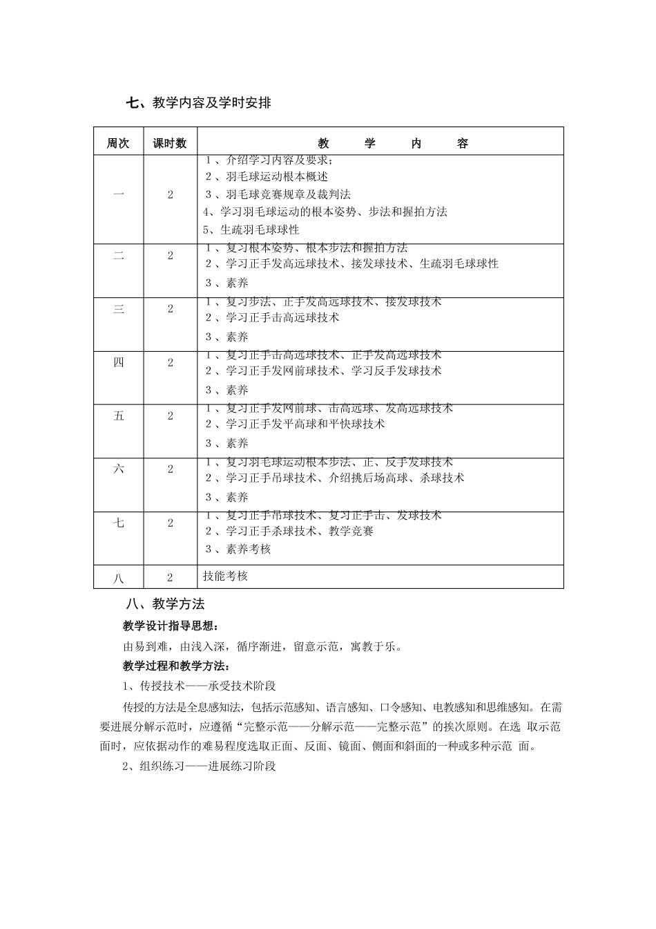 羽毛球基础教学大纲_第3页