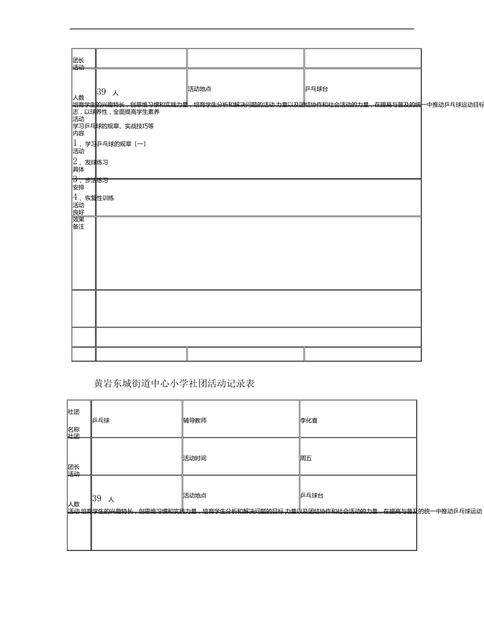 乒乓球社团活动记录表_第2页