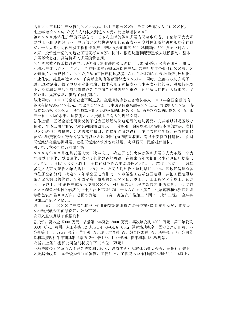 贷款公司商业计划书_第3页