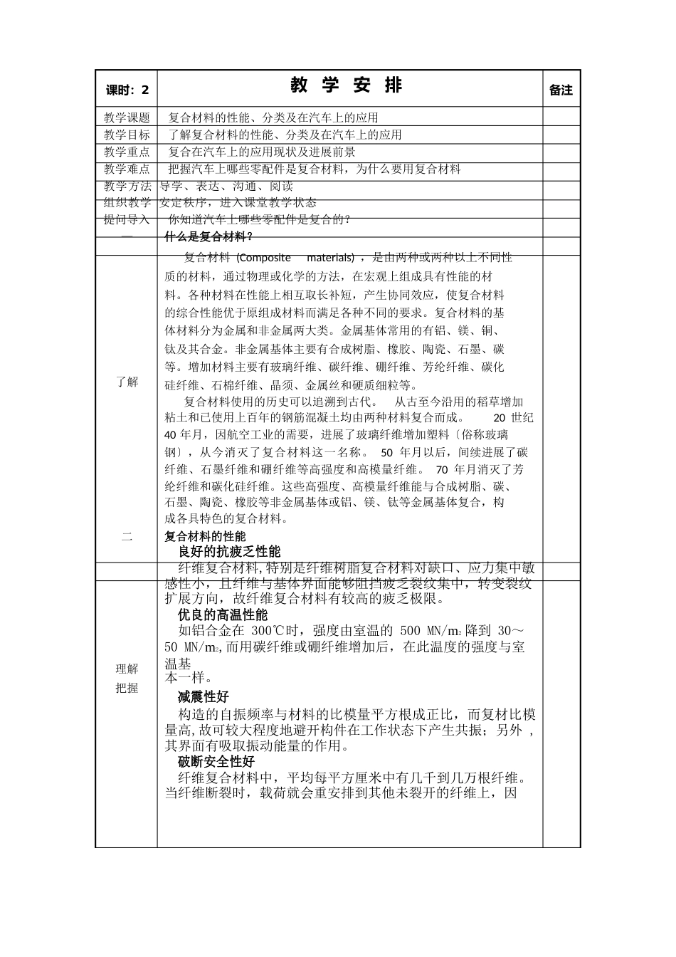 玻璃及复合材料(汽车材料教案)_第1页