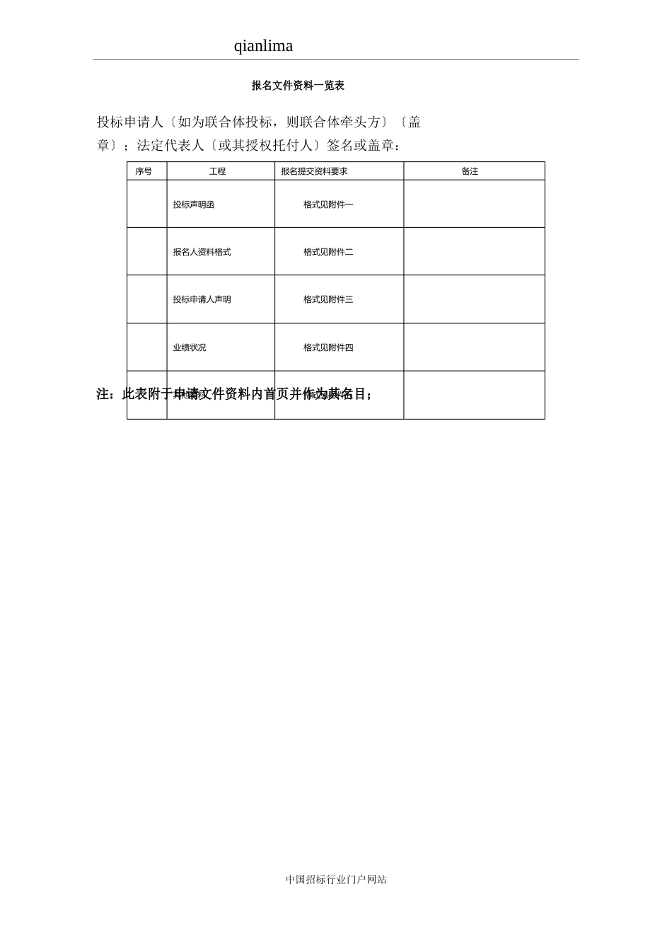 饲料招投标书范本_第2页