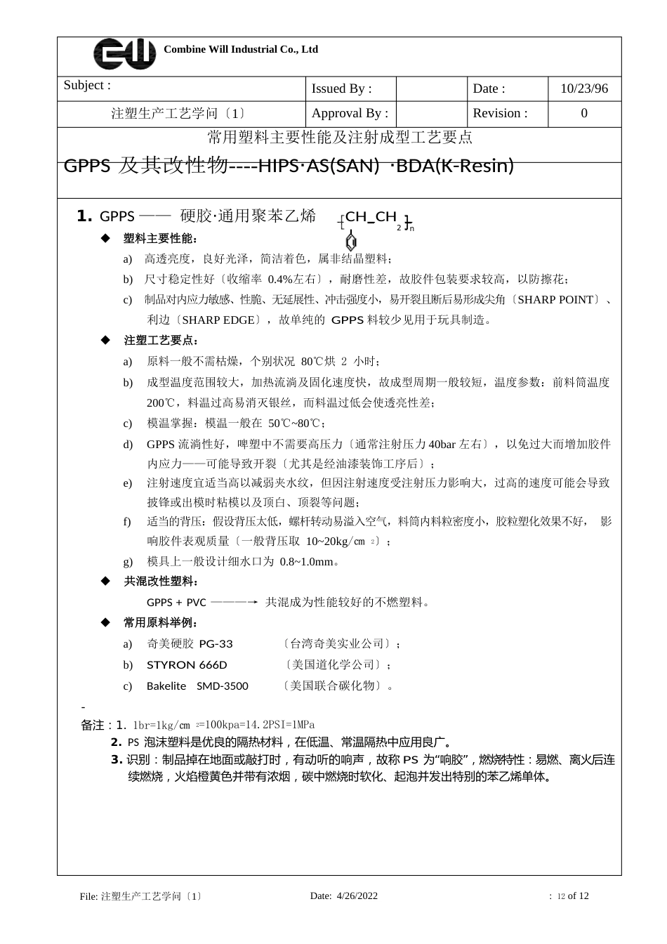 塑料制品生产工艺_第1页