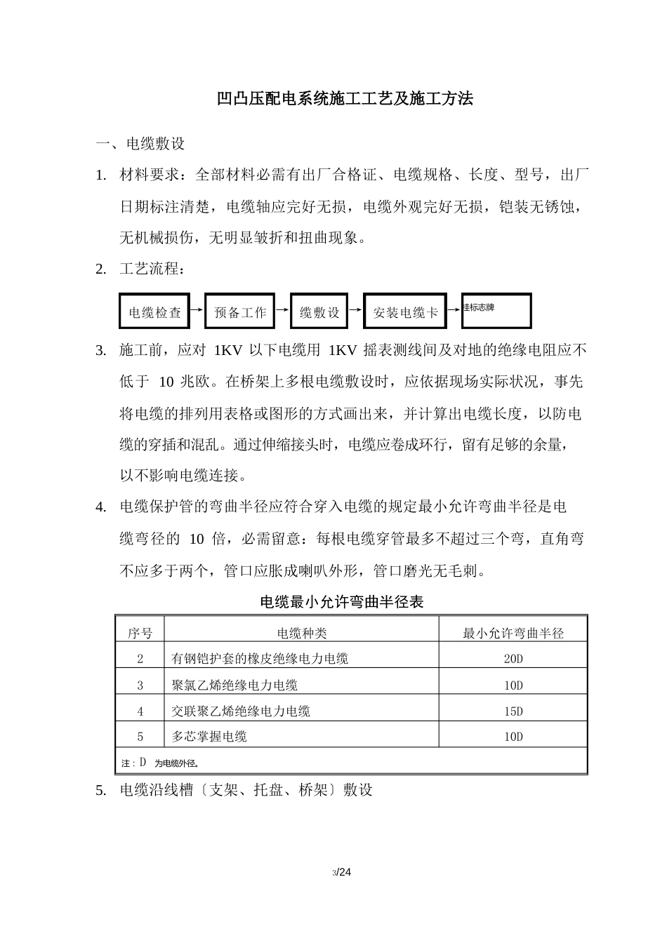 高低压配电系统施工工艺及施工方法_第1页