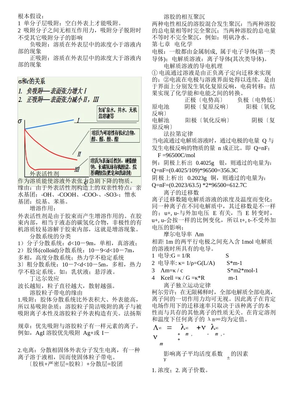 物理化学简明教程第四版复习资料_第2页