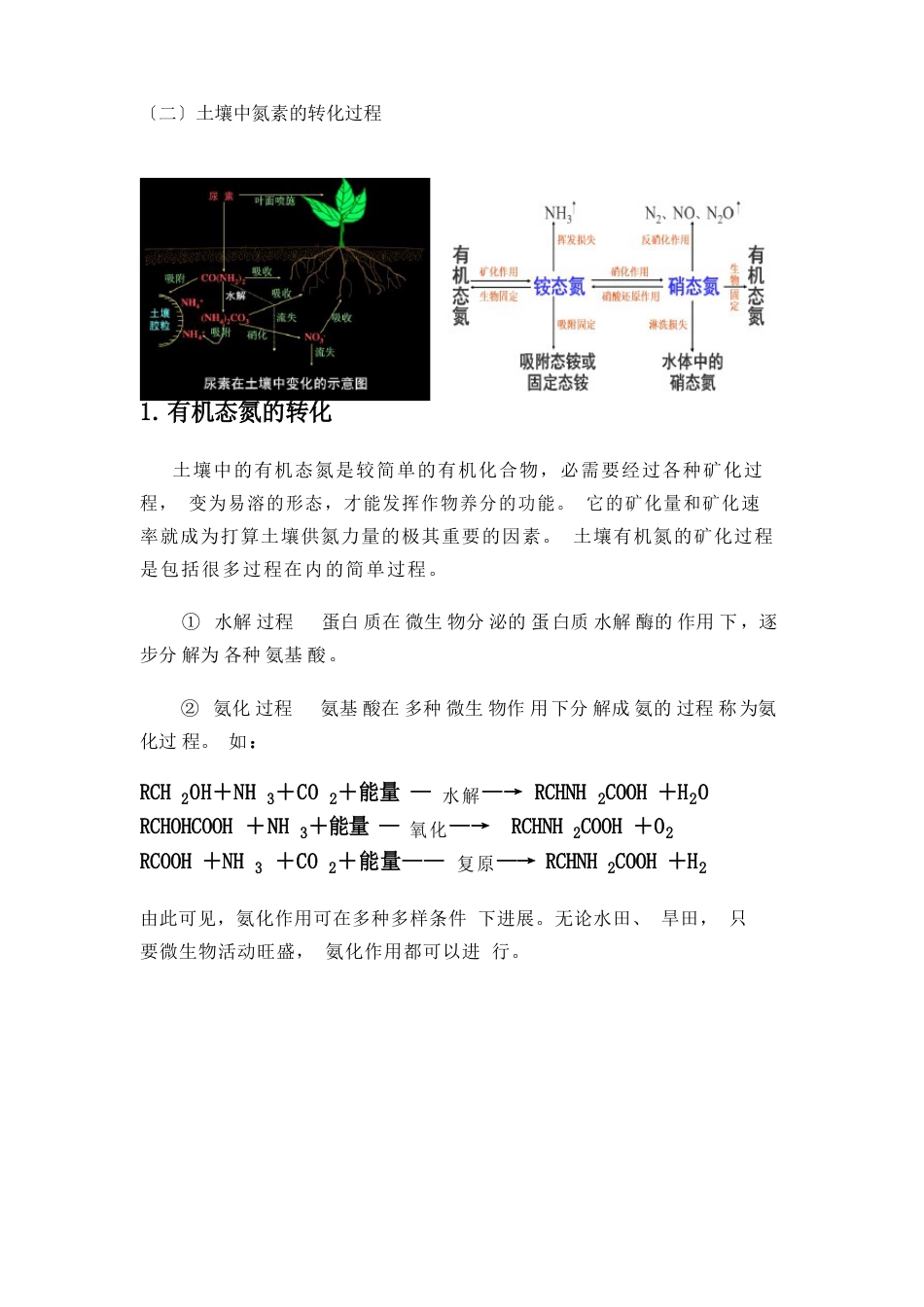 土壤中氮素转化过程及植物吸收方式(土壤部分)_第2页