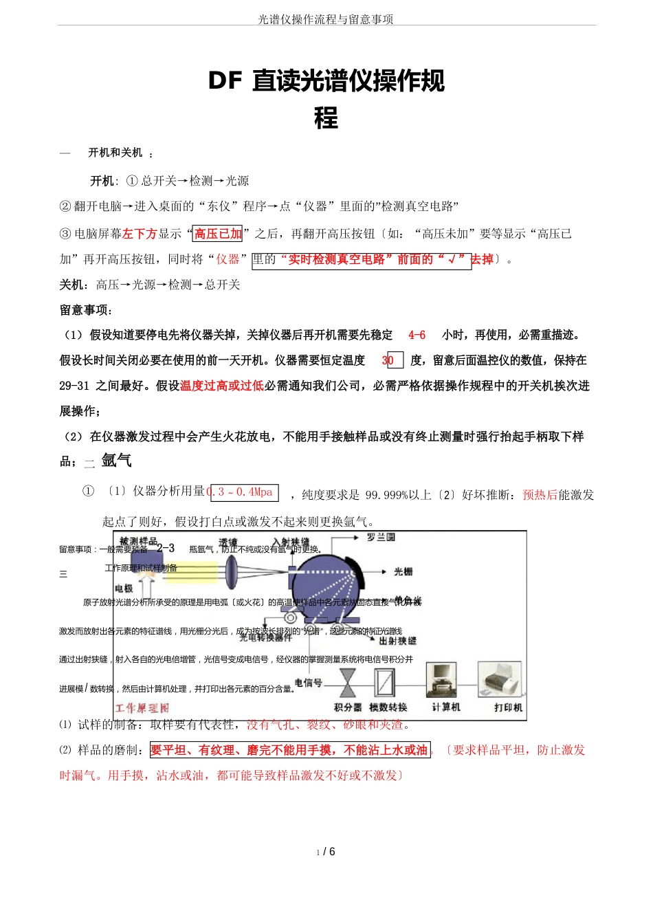 光谱仪操作流程与注意事项_第1页