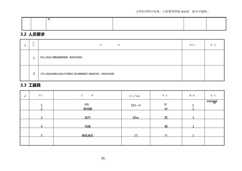 线路杆塔拉线调整、更换作业指导书_第3页