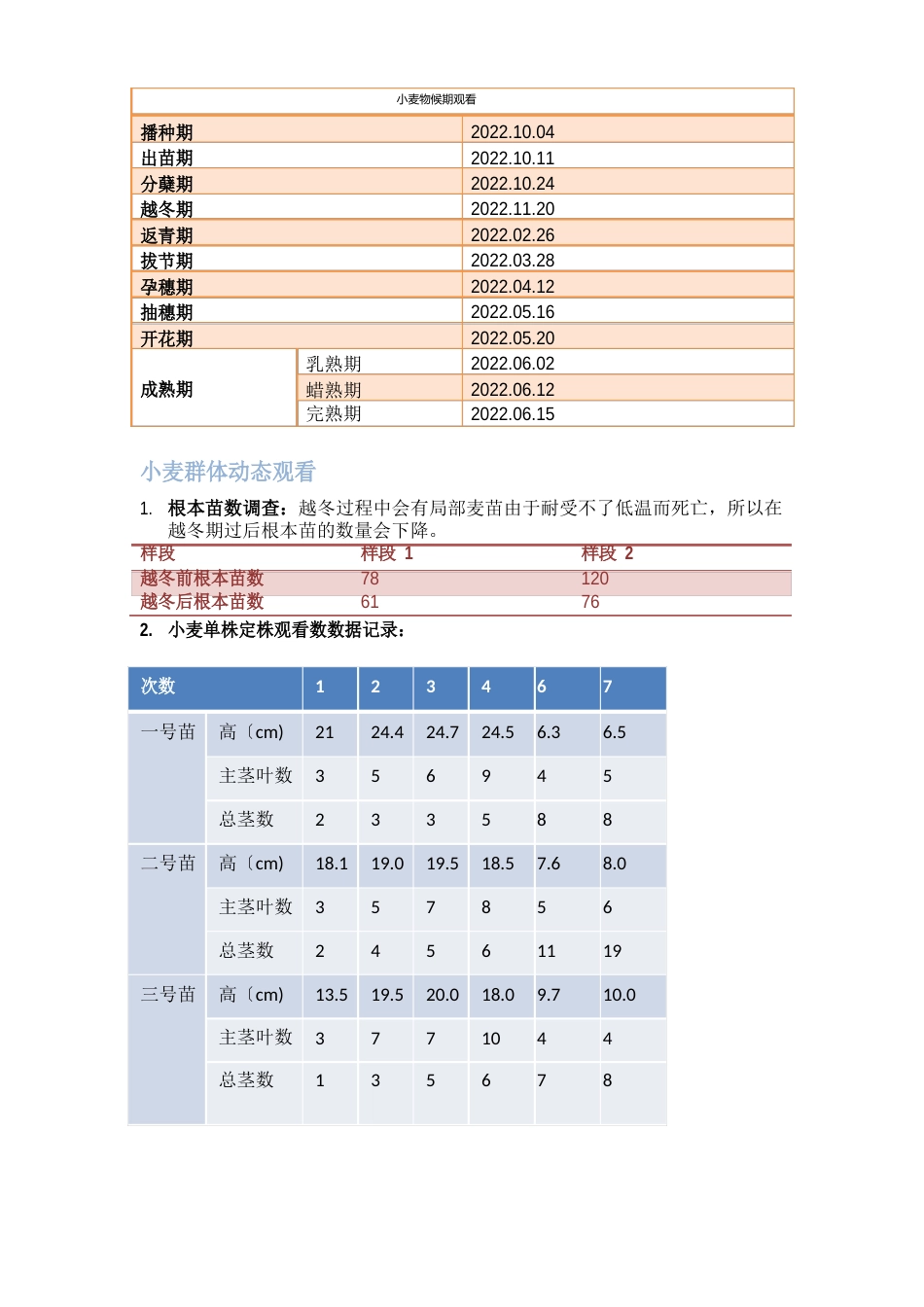 小麦报告-田间实验报告_第2页