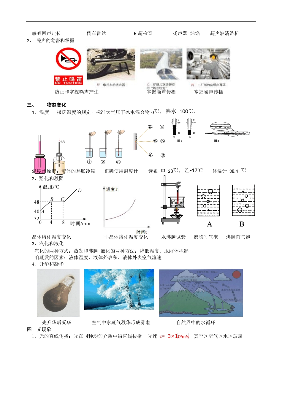 八年级物理上册知识点(图)_第2页