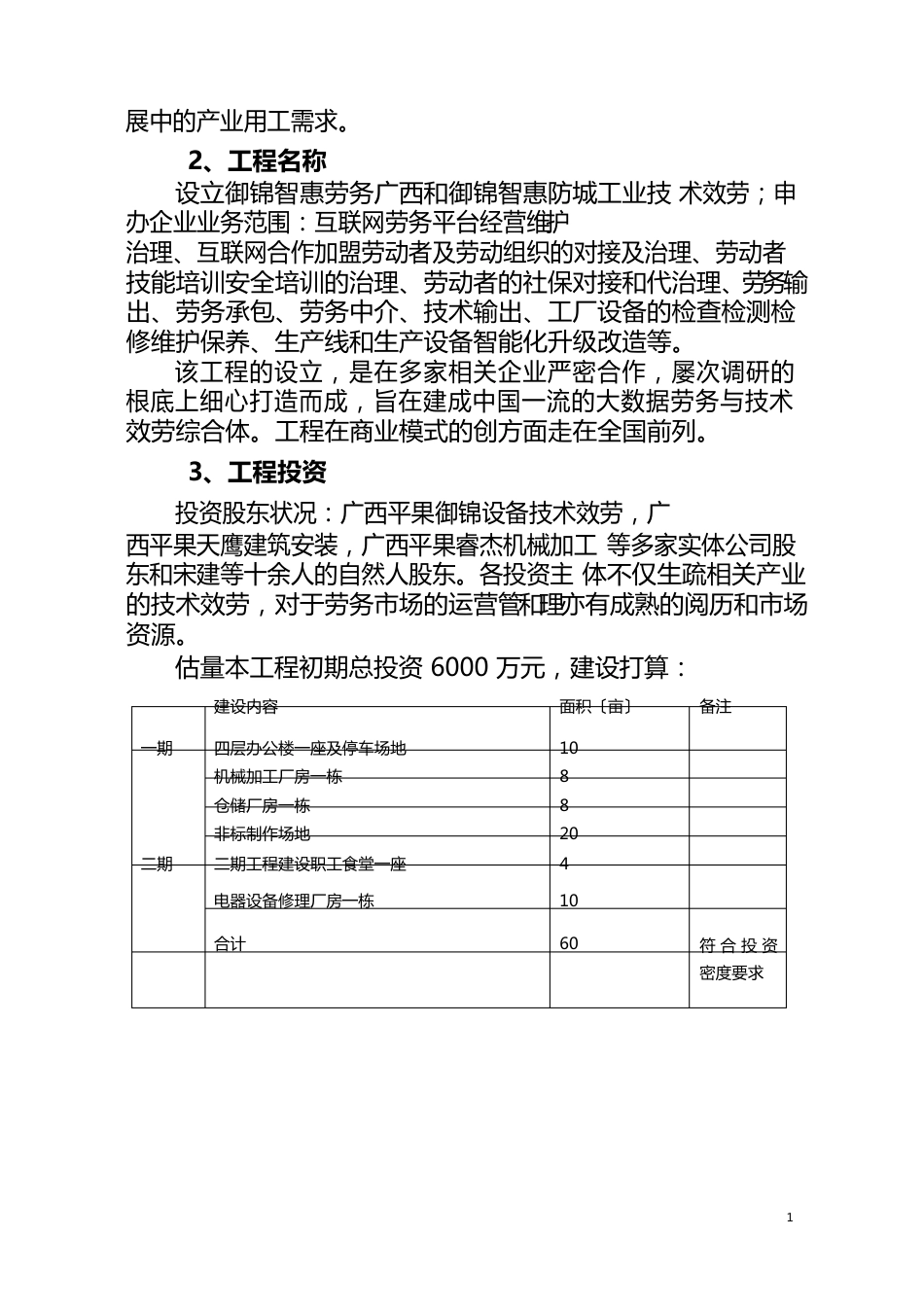 入驻园区项目申请报告_第3页