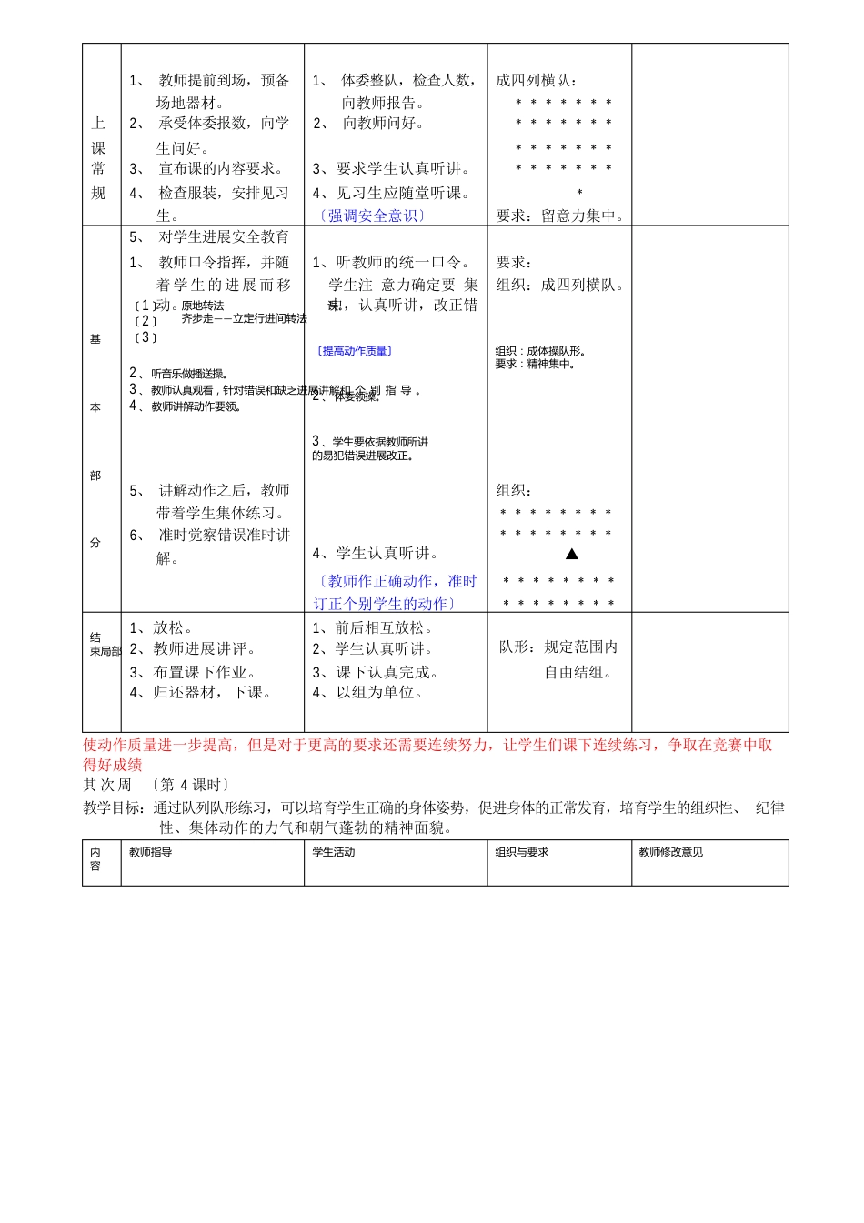初中八年级体育课教案集教案_第3页