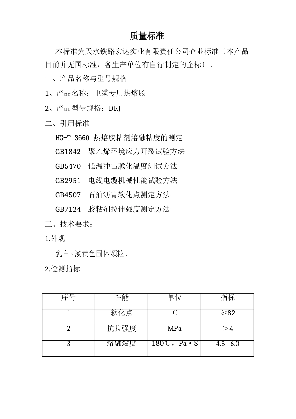 电缆专用热熔胶技术报告_第1页