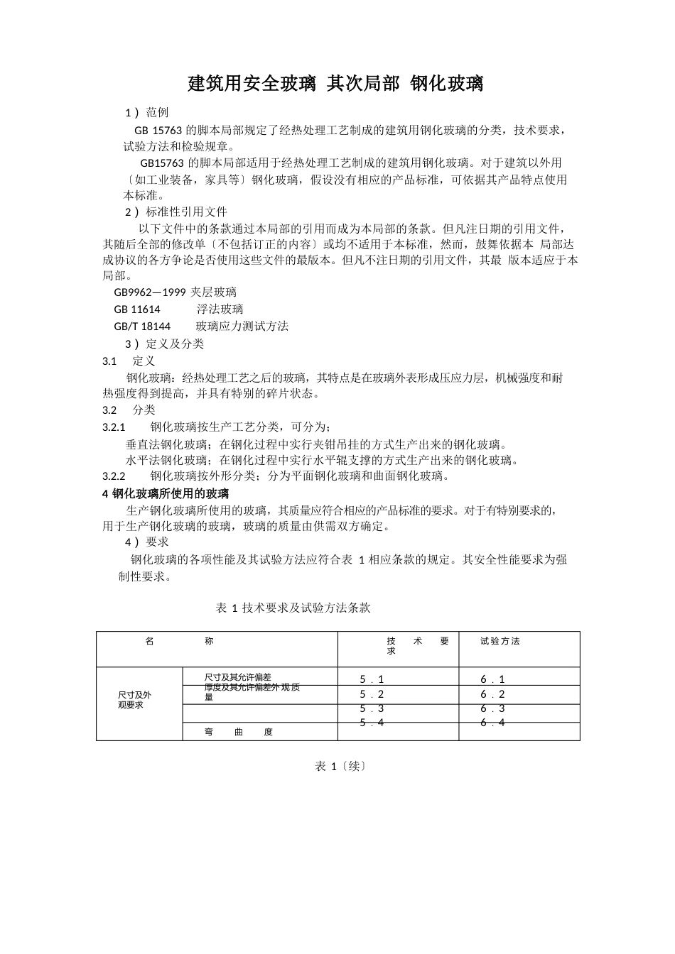 1建筑用安全玻璃第二部分钢化玻璃国标_第1页