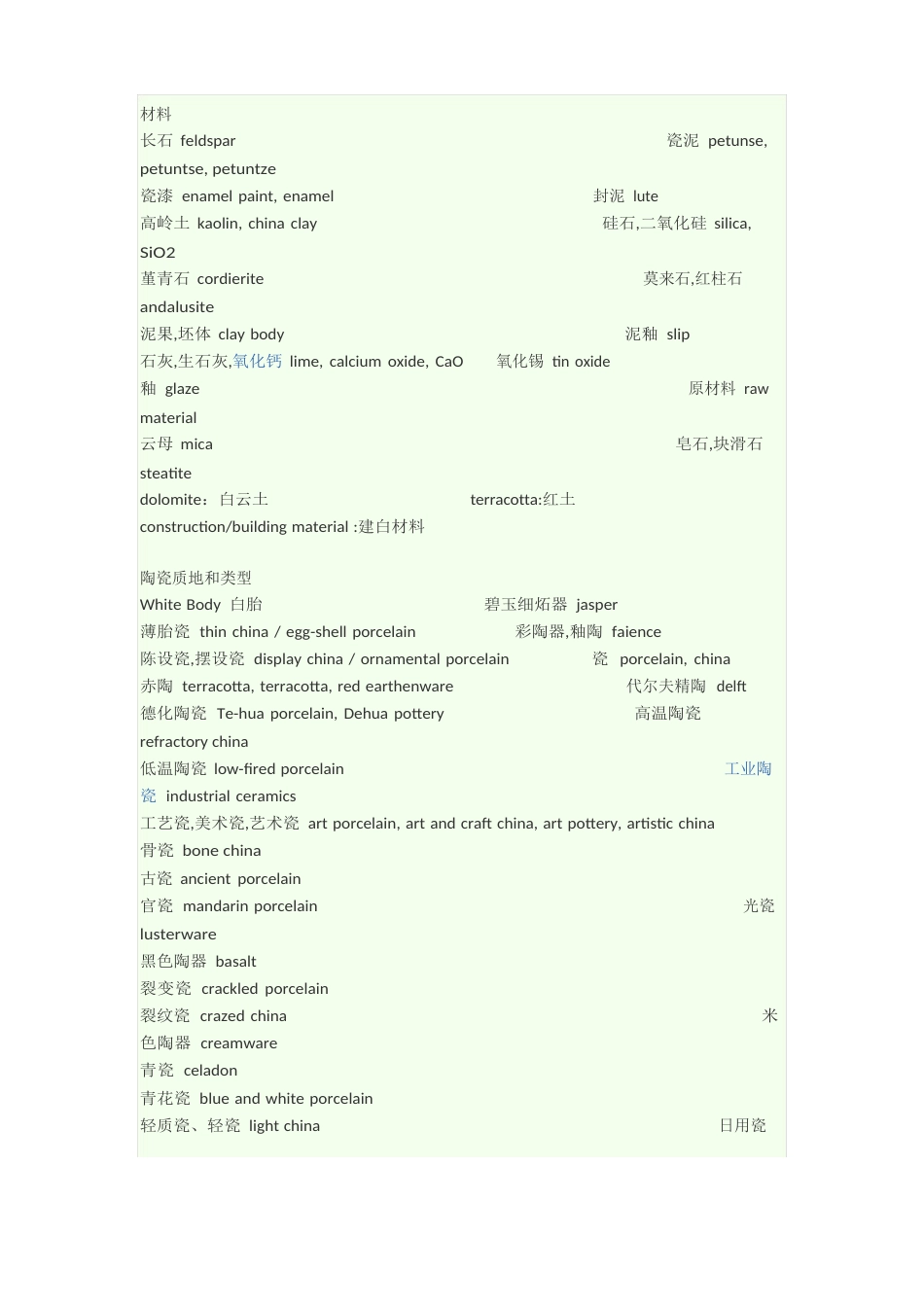 陶瓷的专业术语_第1页