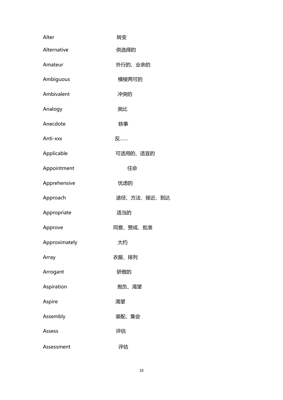 考研英语历年真题单词汇总_第3页