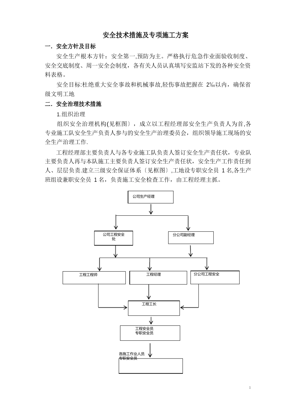 安全技术措施及专项施工方案_第1页