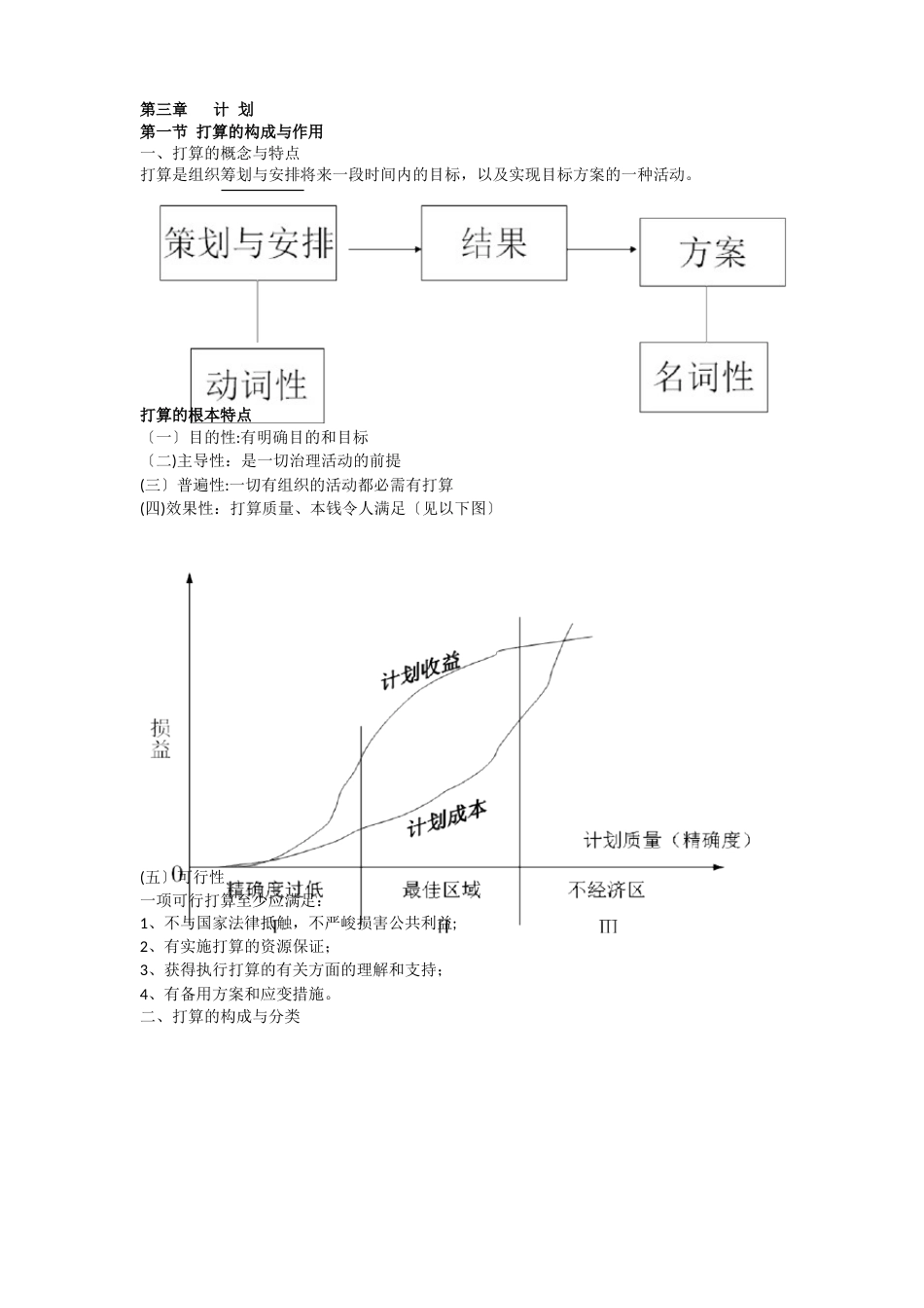 管理学计划课后练习题带答案_第1页