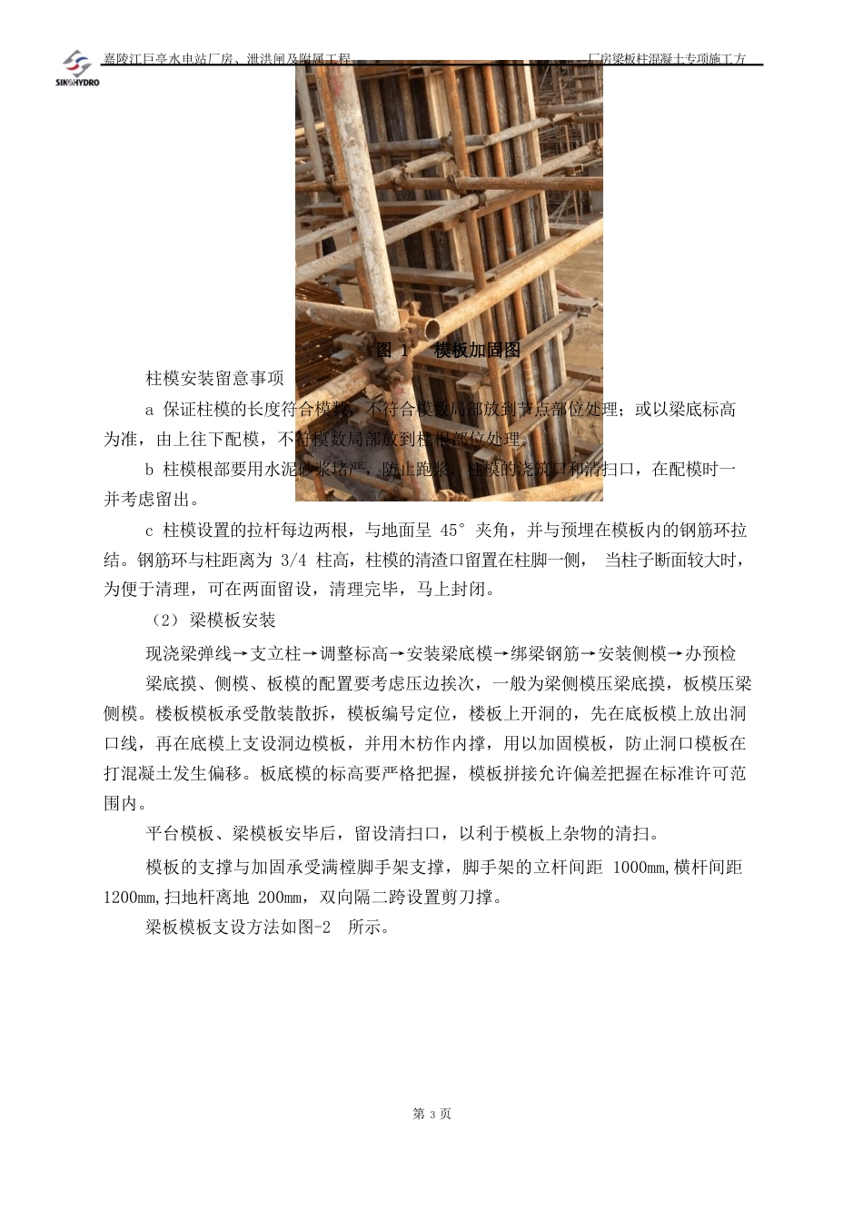 厂房梁板柱专项施工方案_第2页