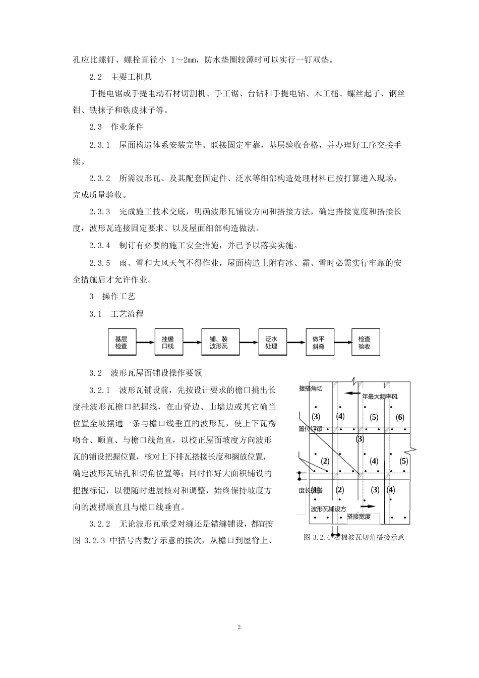 石棉瓦瓦屋面施工技术_第2页