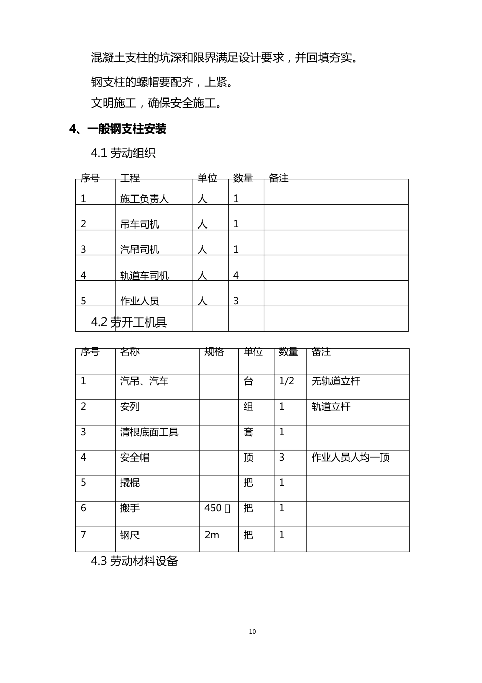 新建铁路接触网支柱安装施工作业指导书_第2页