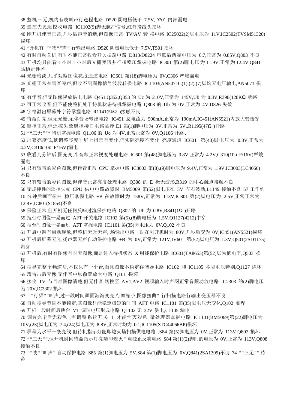 松下TC188型彩色电视机速修手册_第2页