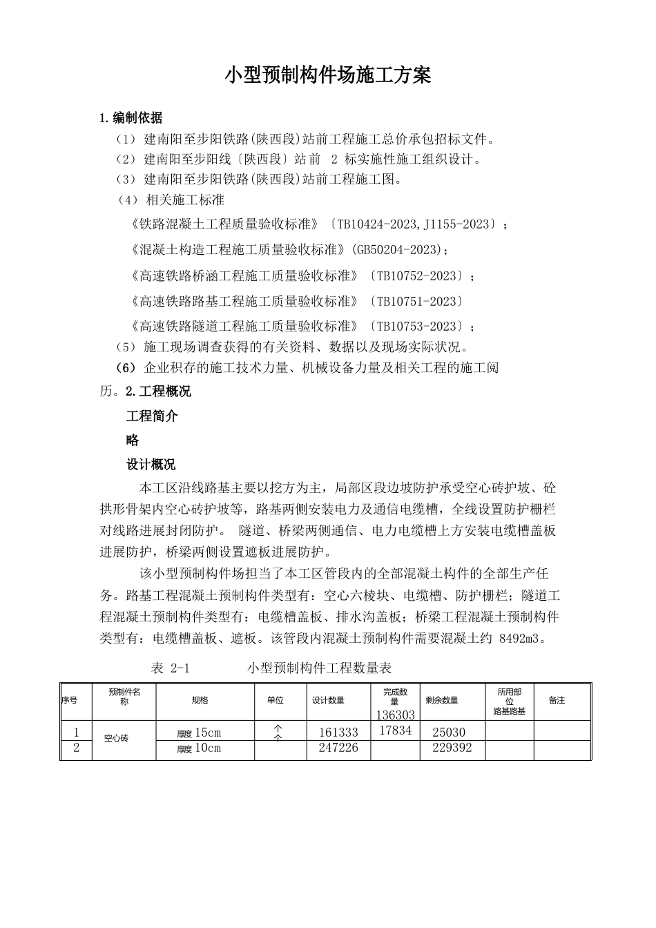 铁路项目小型预制构件场施工方案_第3页