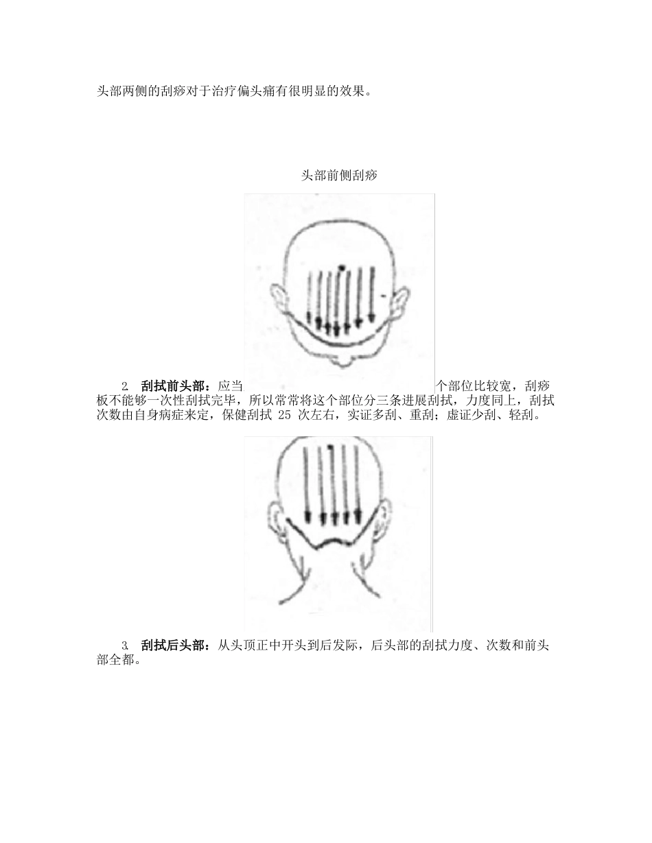 头部刮痧的具体操作手法_第2页