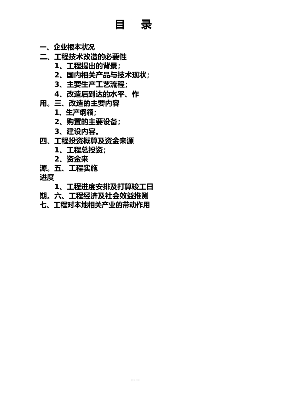 技改项目备案可行性研究报告_第2页