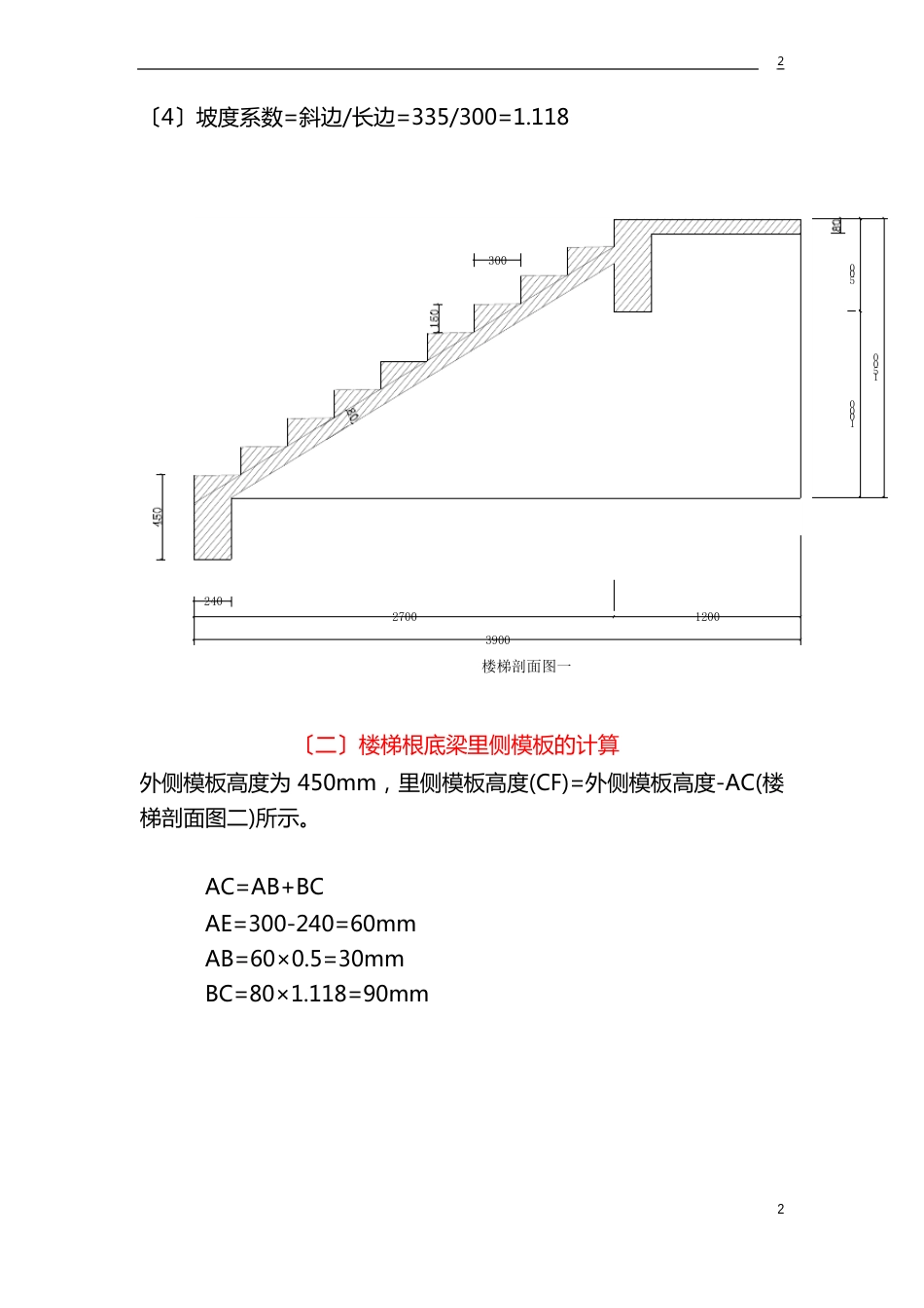 计算方法配置楼梯模板_第2页