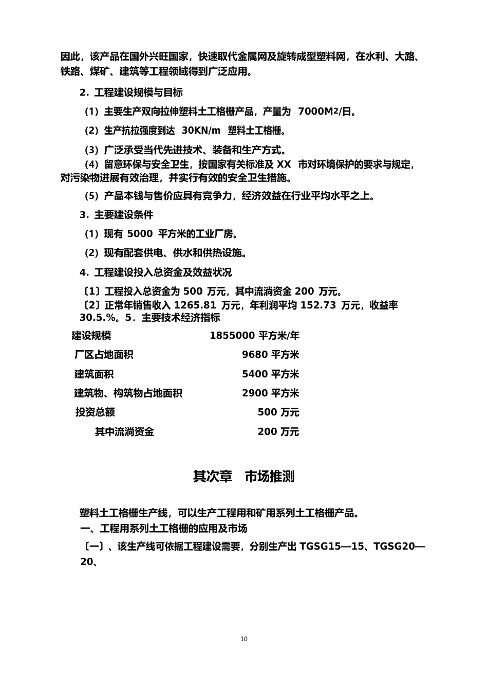 塑料网生产线项目可行性研究报告_第3页