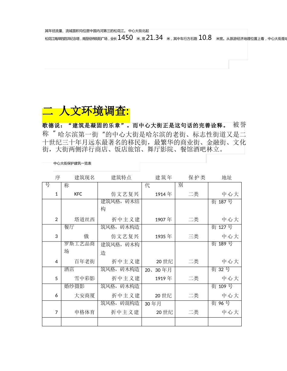 哈尔滨中央大街调研报告_第2页