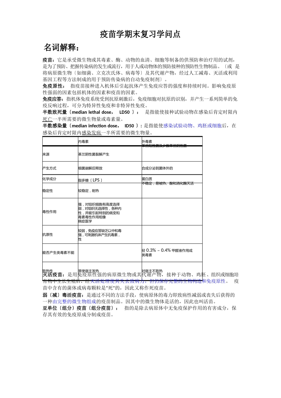 疫苗学期末复习知识点_第1页