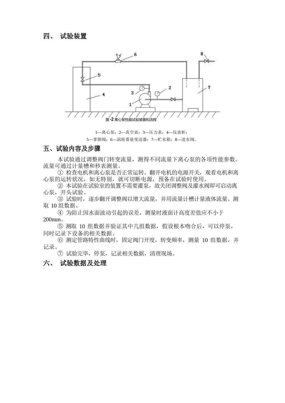 离心泵性能实验报告_第3页