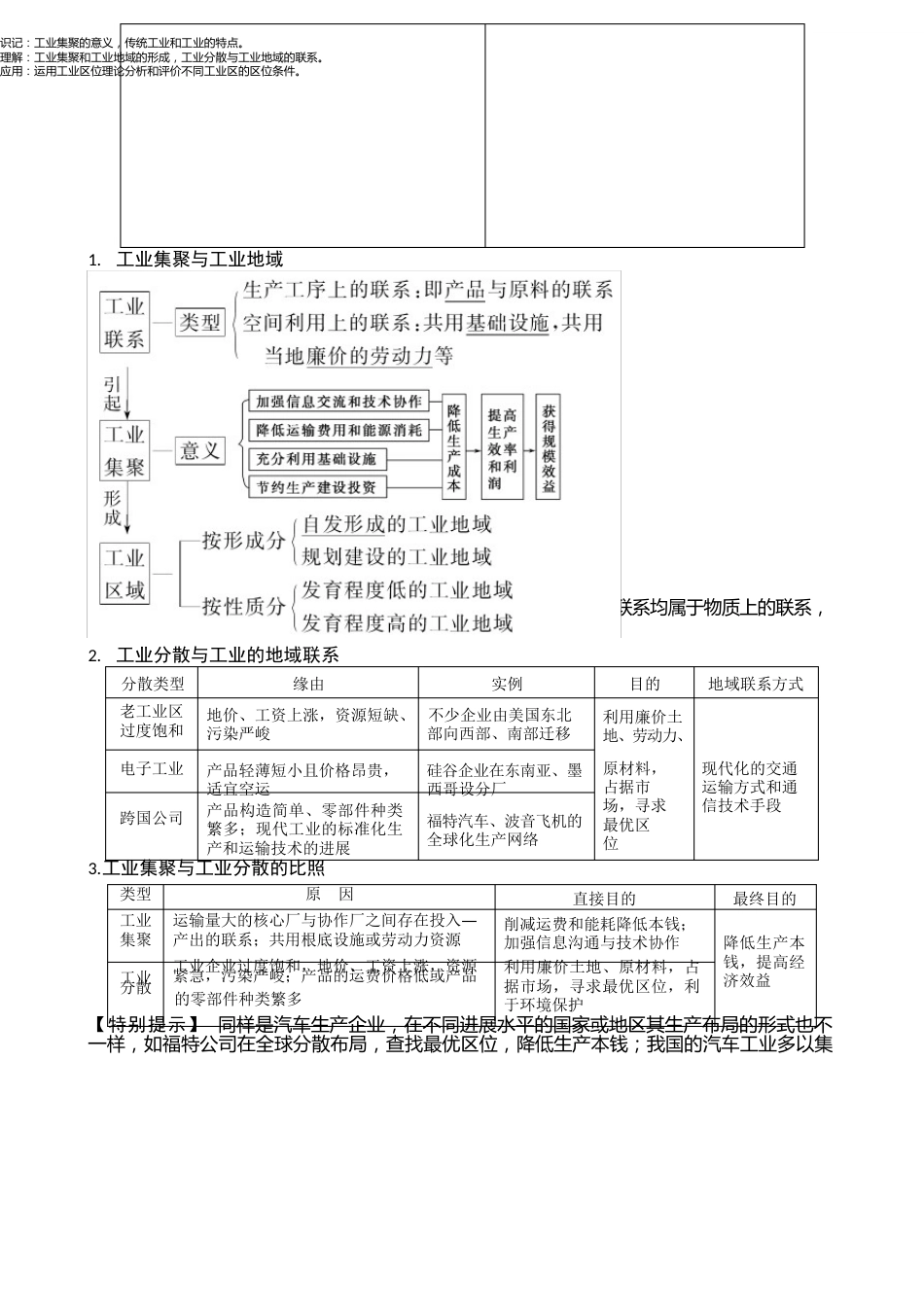 工业地域的形成和发展知识点_第3页