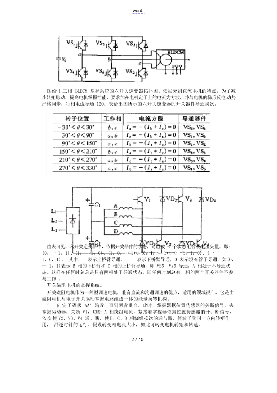 电动汽车驱动电机实训报告材料_第2页