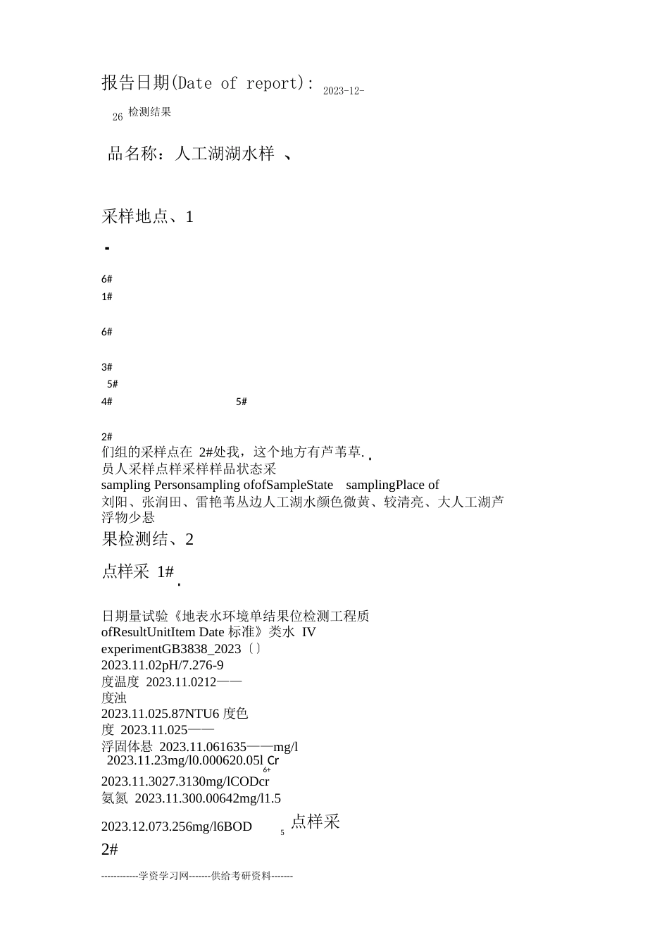环境检测报告_第2页