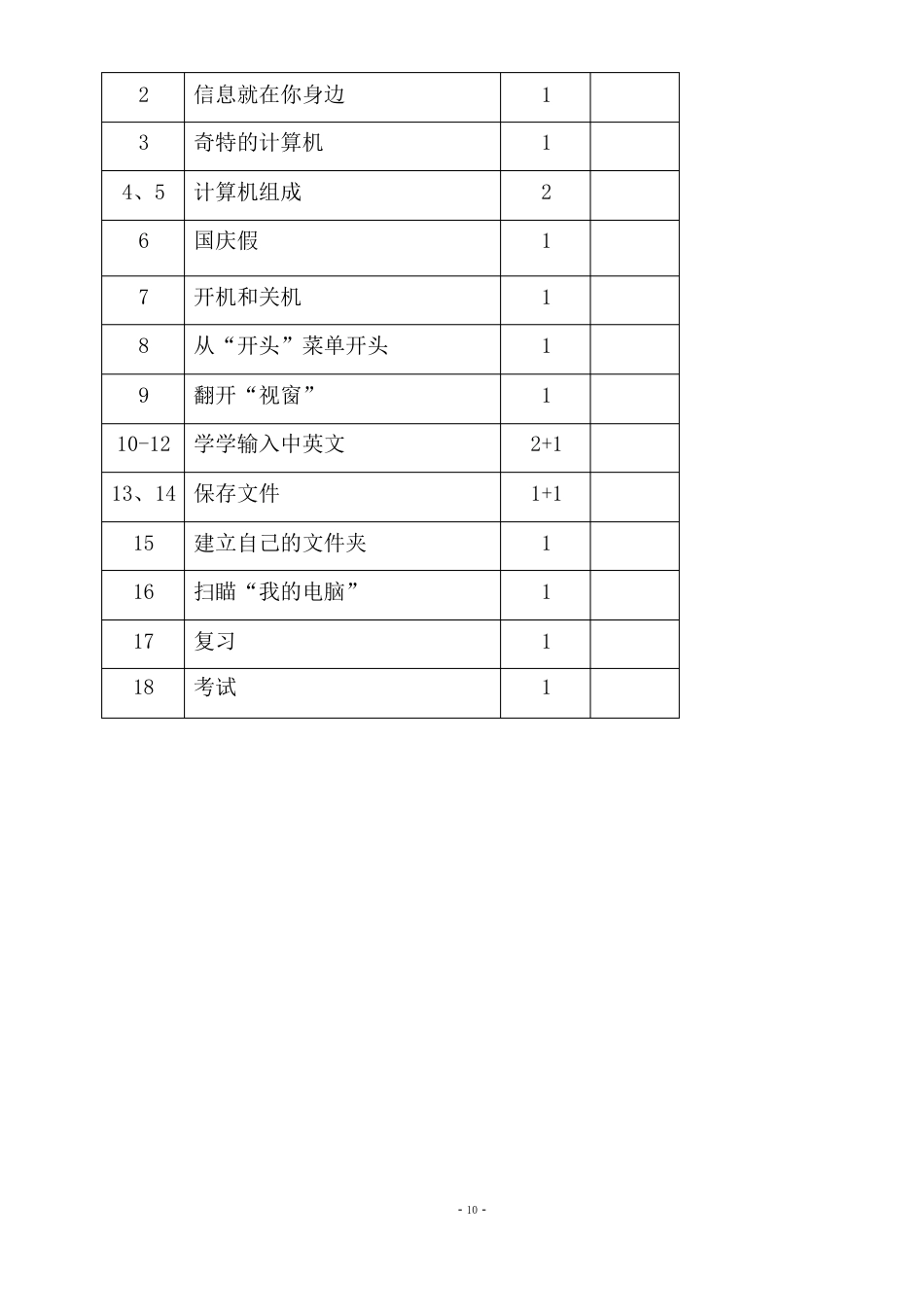 小学信息技术三年级教案_第3页