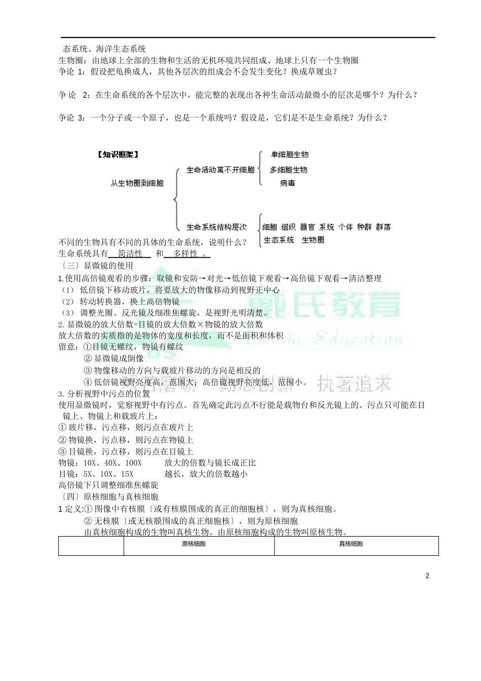 走进细胞教案+习题+答案_第2页