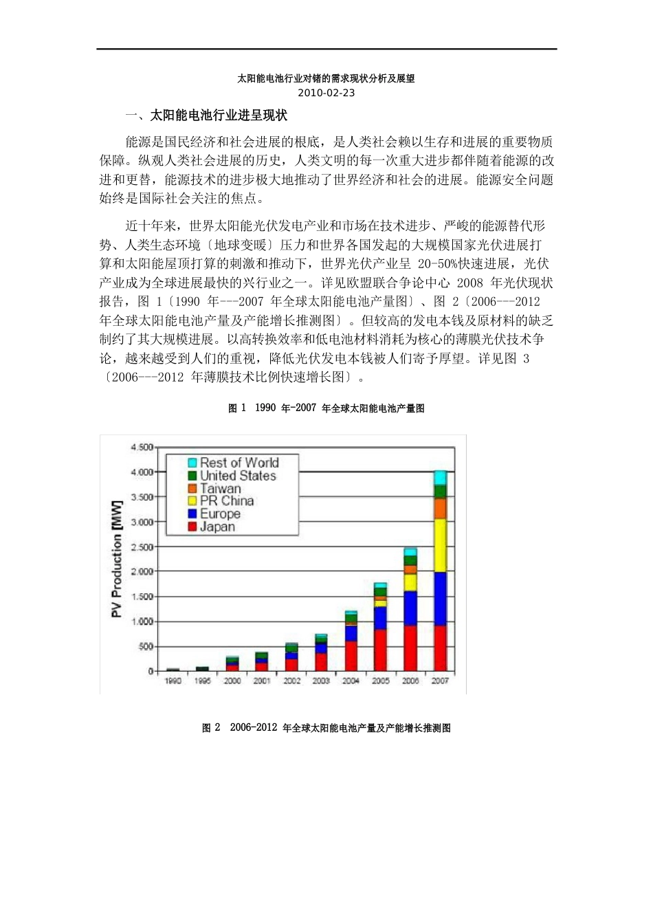 太阳能电池行业对锗的需求分析_第1页