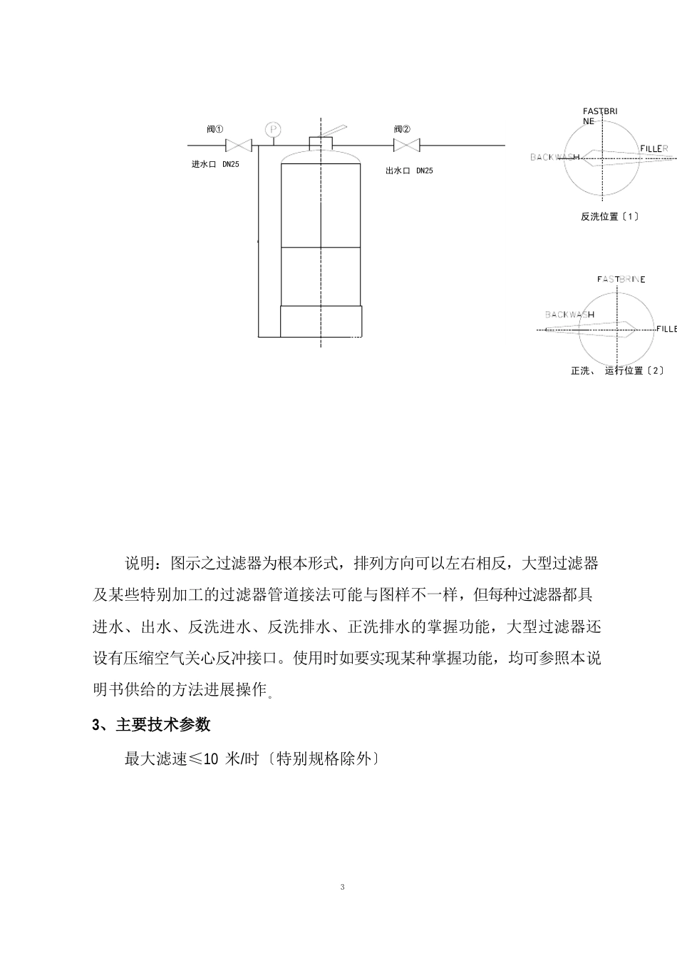 陶瓷滤料过滤器系列操作说明_第3页