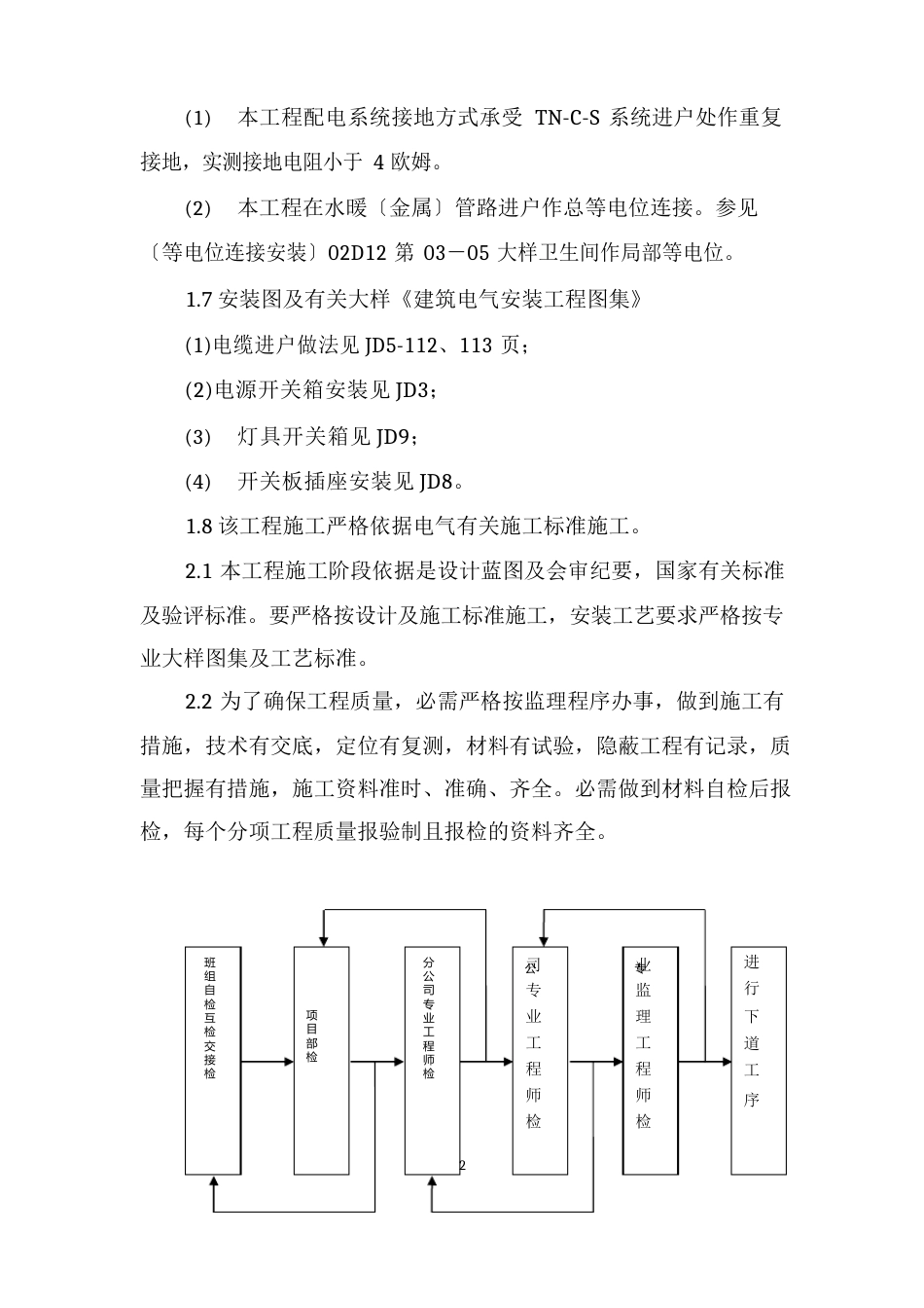 电器安装施工实施方案_第2页