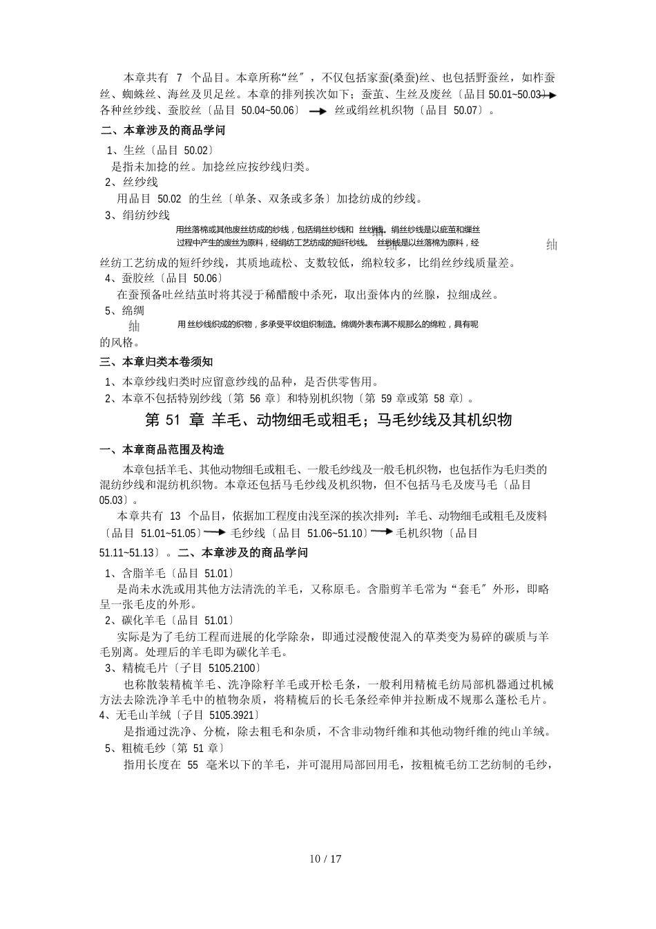 第十一类纺织原料及纺织制品_第2页