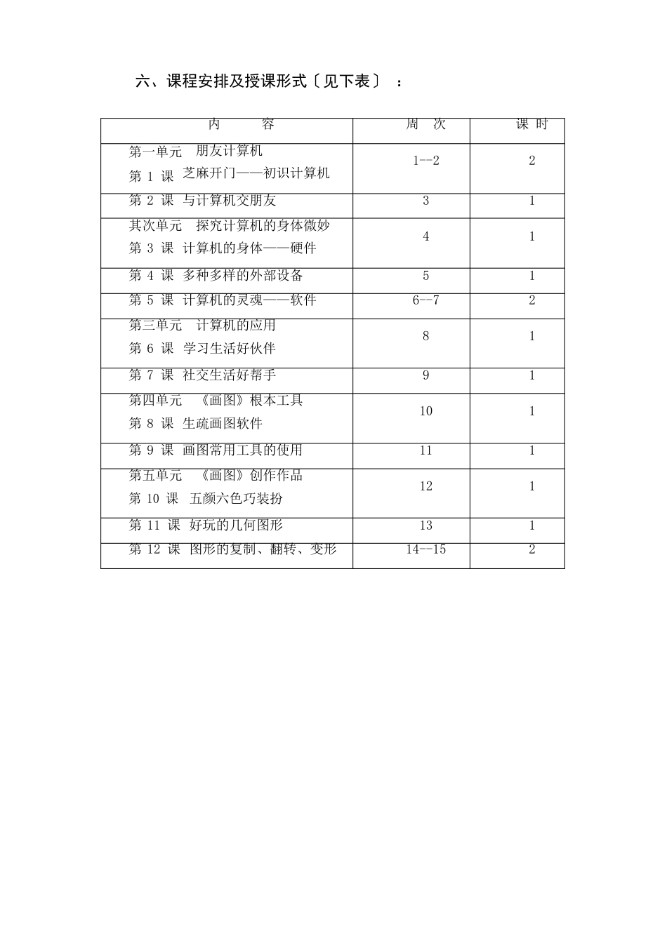 信息技术三年级上册教案赣科版2022年版_第3页