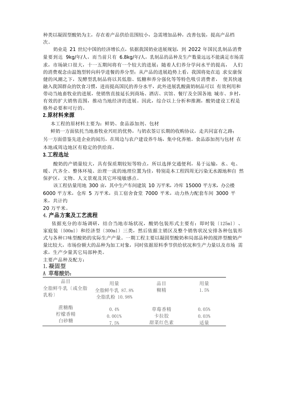 酸奶项目建议书_第2页