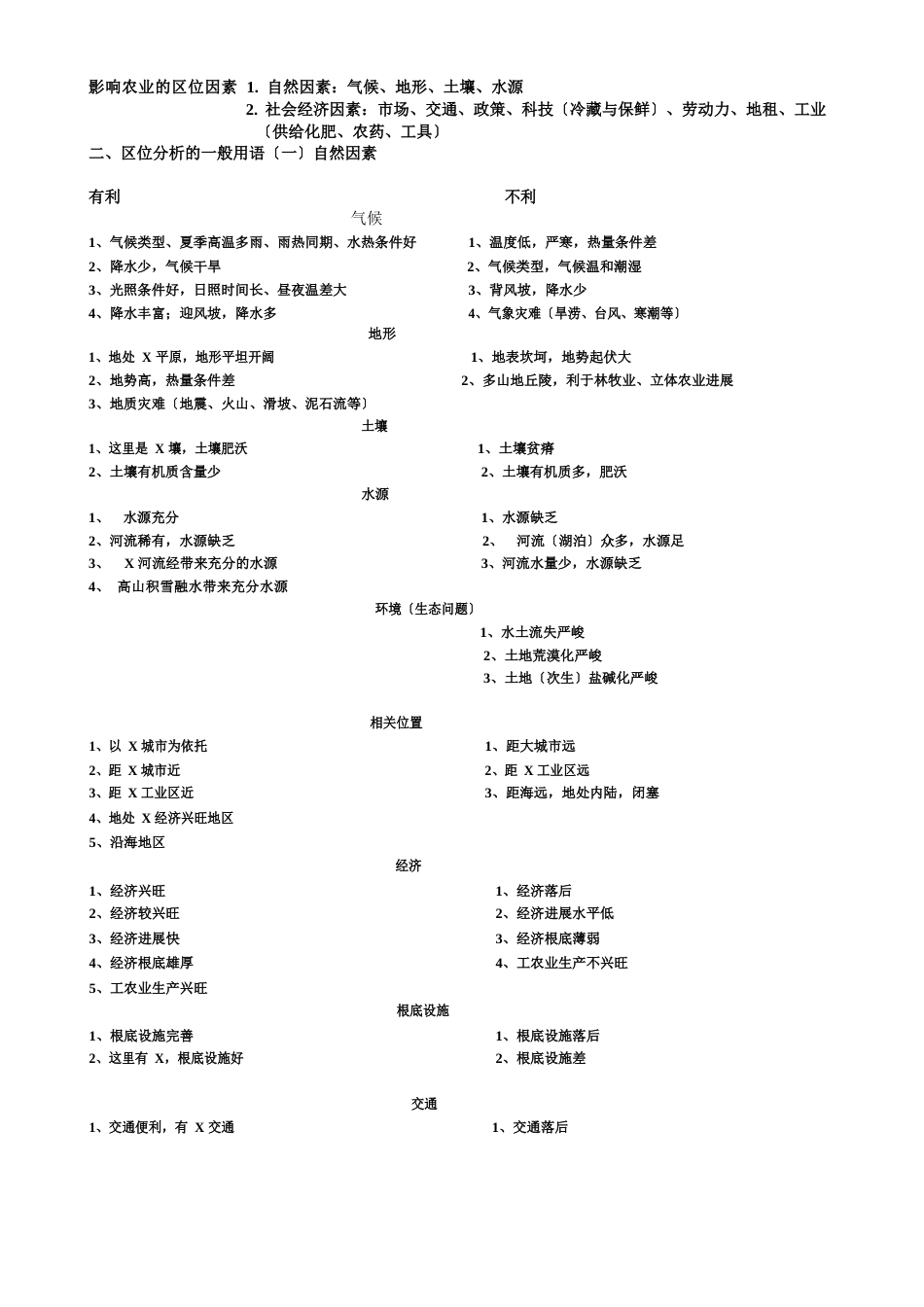 影响农业的区位因素_第1页