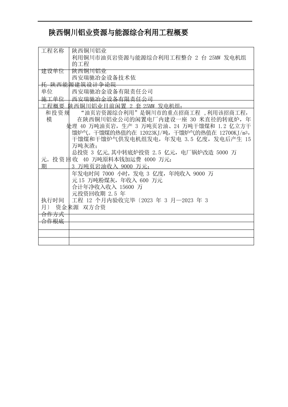 铝业资源综合利用项目建议书_第2页