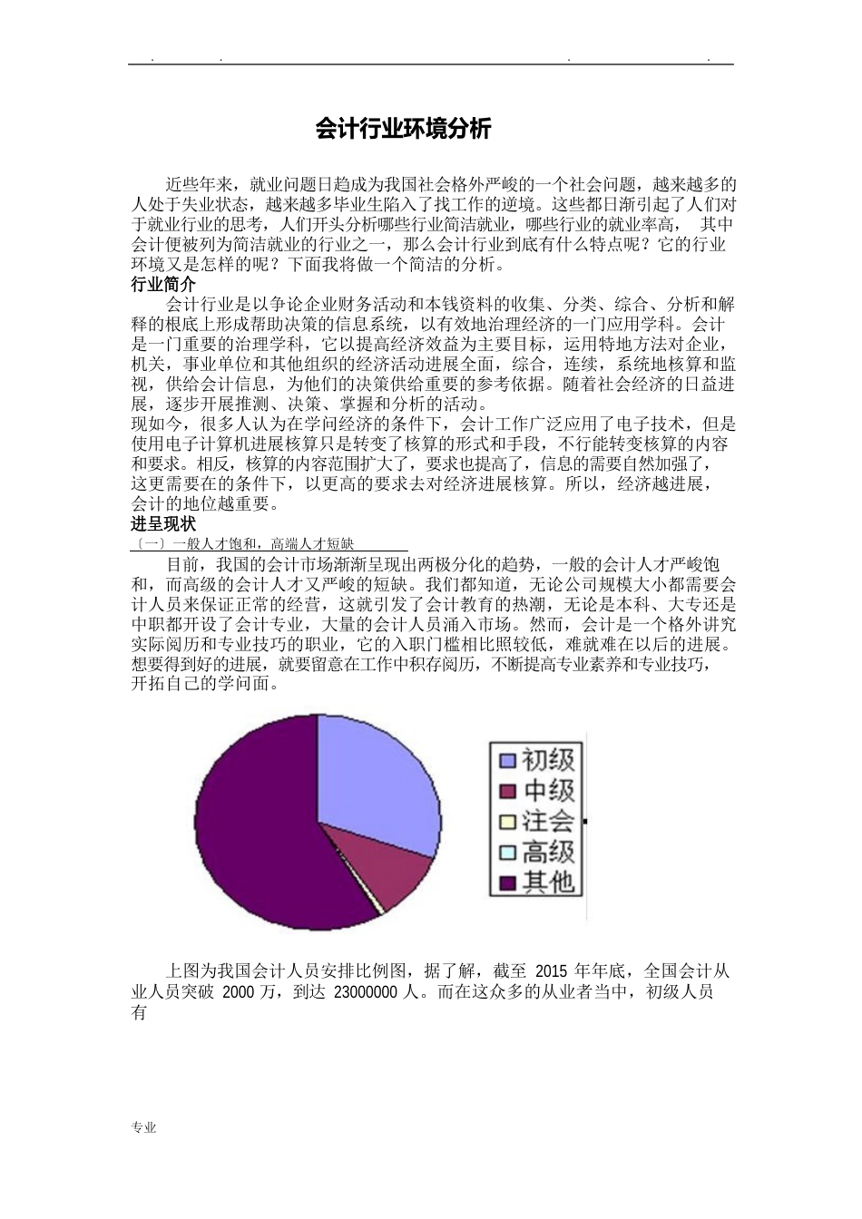 会计行业分析报告_第1页
