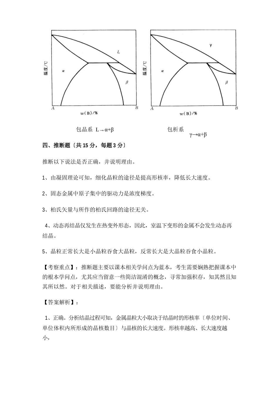 厦门大学材料科学基础考研真题(2023年)_第3页