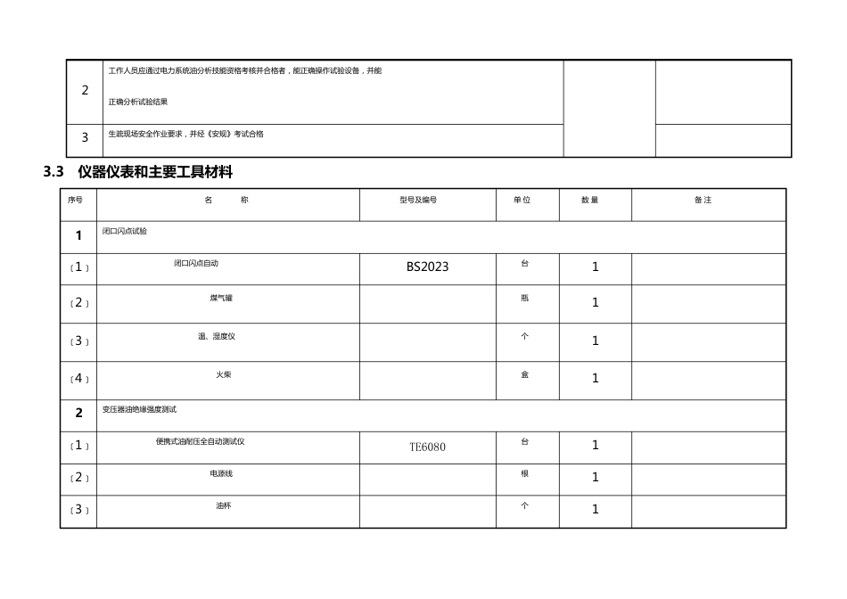 变压器油化验作业指导书_第3页